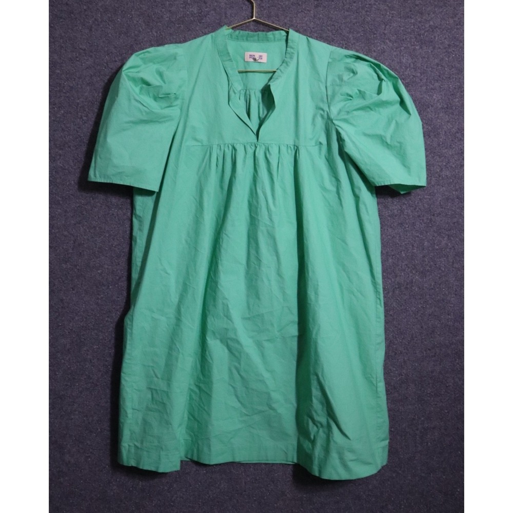 BAUM UND PFERDGARTEN Puff Sleeve Mini‎ Dress Cotton Mint Green Women 42 / US 8